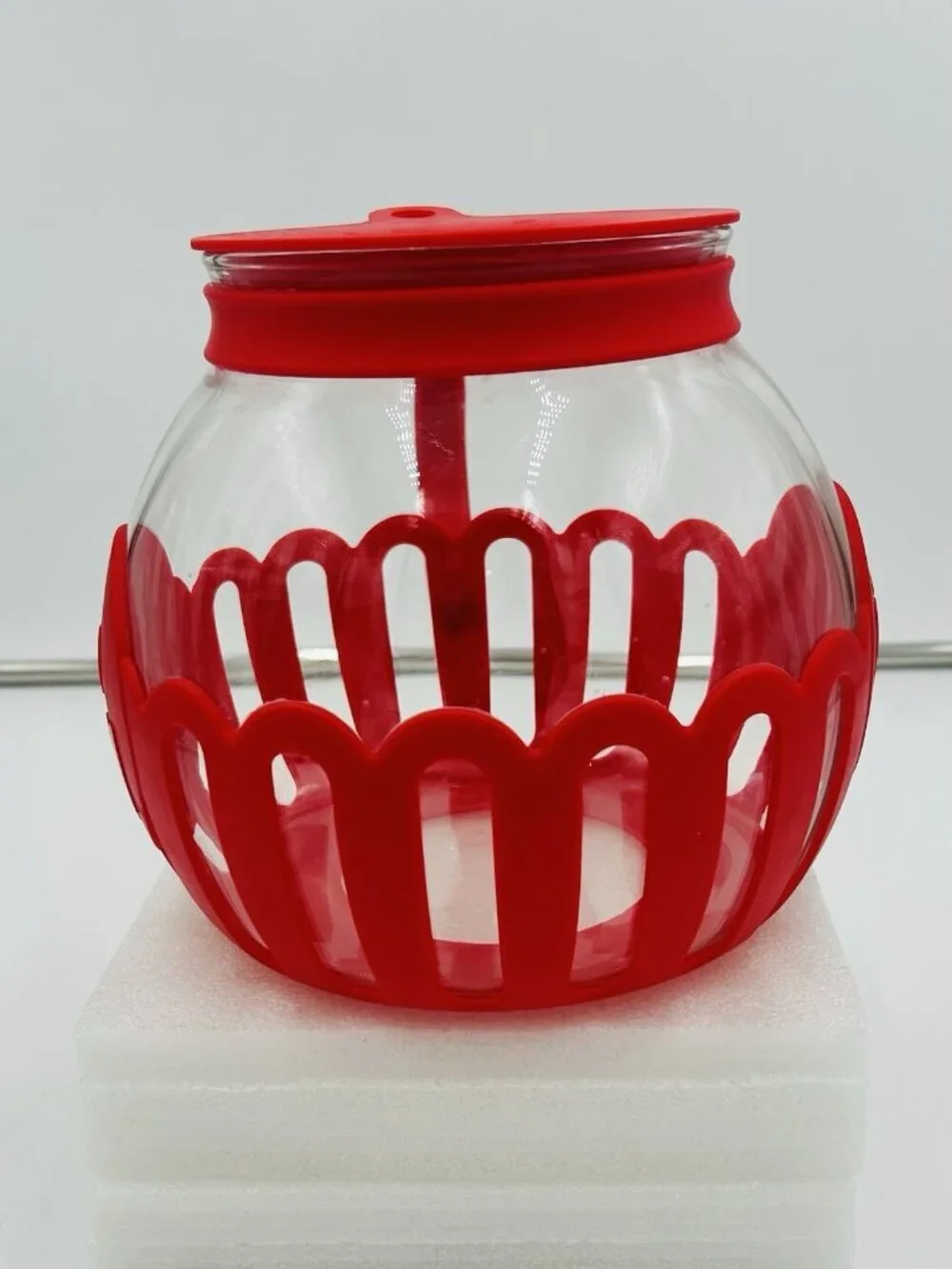Ecolution Micro-Pop Popcorn Popper With 3-in-1 Lid 1.5 Quart Red